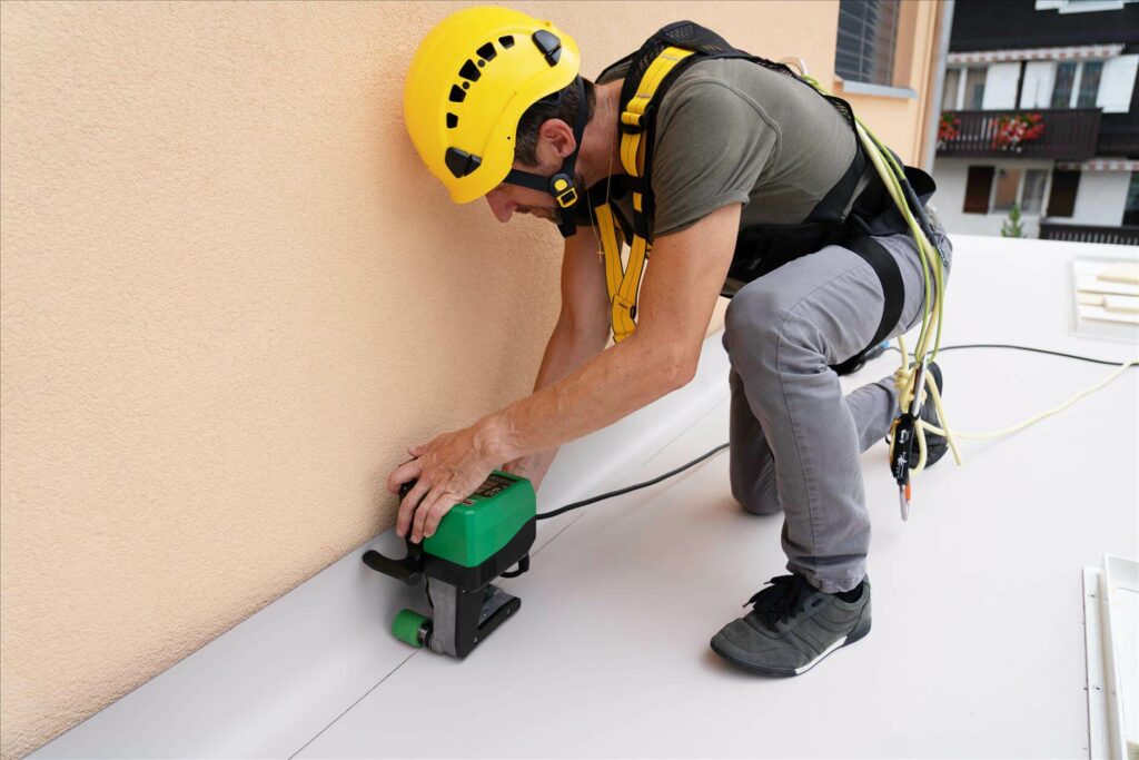Soldaduras de láminas impermeabilizantes para cubiertas